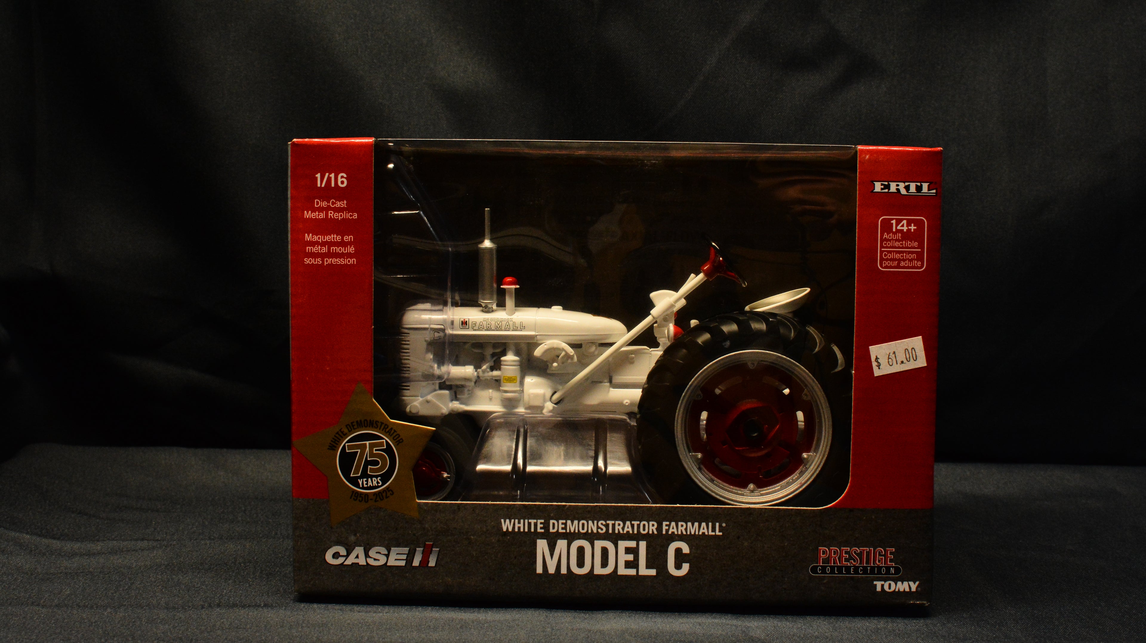 44414OTP IH Farmall C White Demonstrator